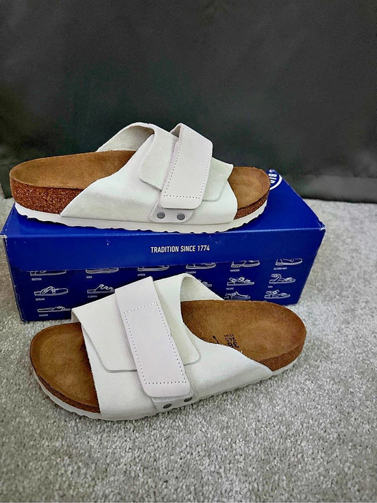 Birkenstock Shoes - Birkenstock Kyoto Sandals in White-TW